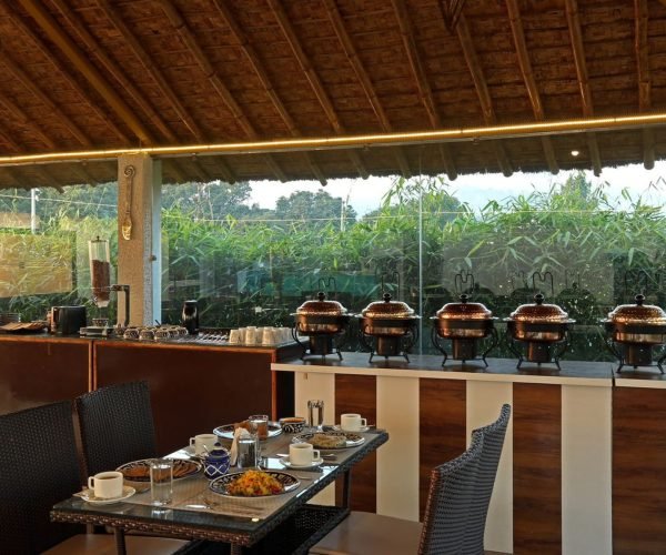 Open-air dining experience at Hriday Bhoomi Jim Corbett